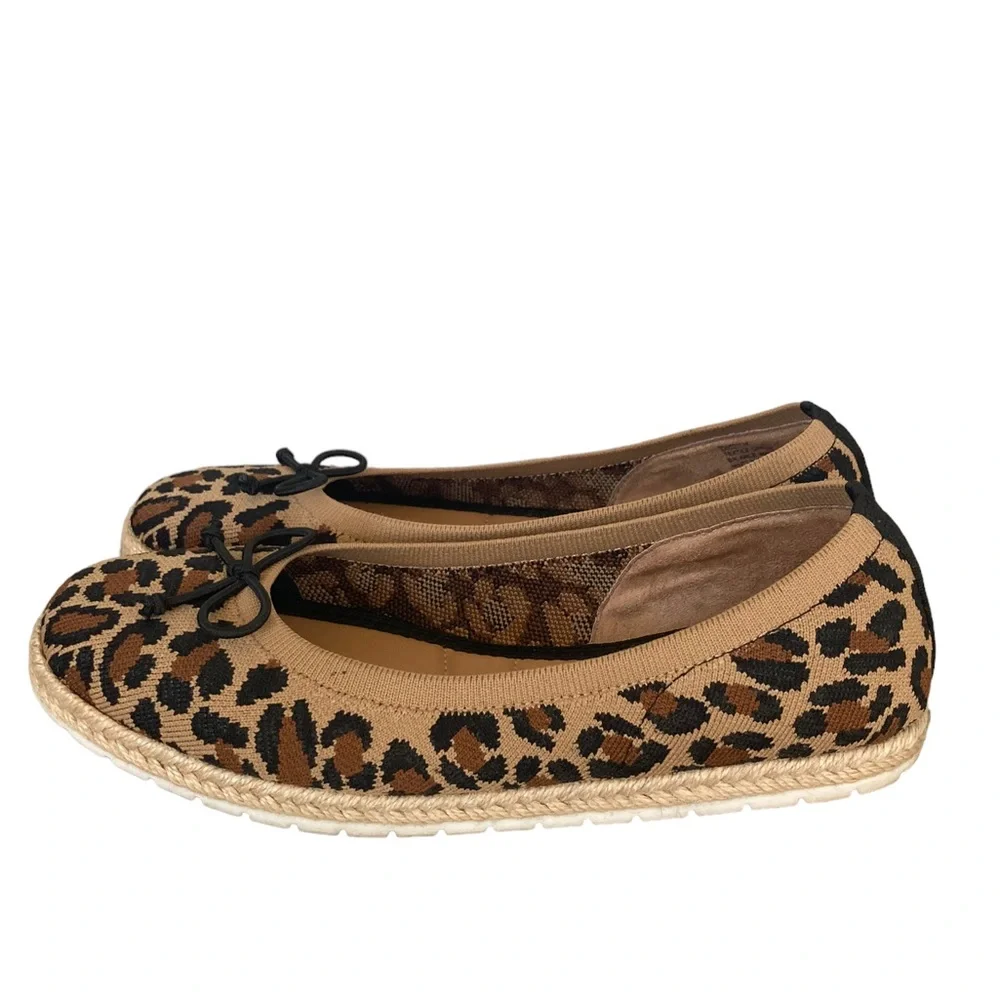 Kelly & Katie Cheetah‎ Print Espadrille Flats
